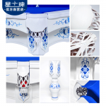 三亿体育
中式钢库台球桌XW8101-9A 定制青花瓷家用桌球台